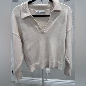 Zara collared knit sweater